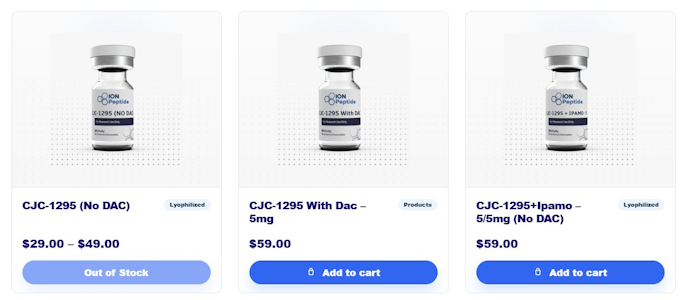 ion peptides product line